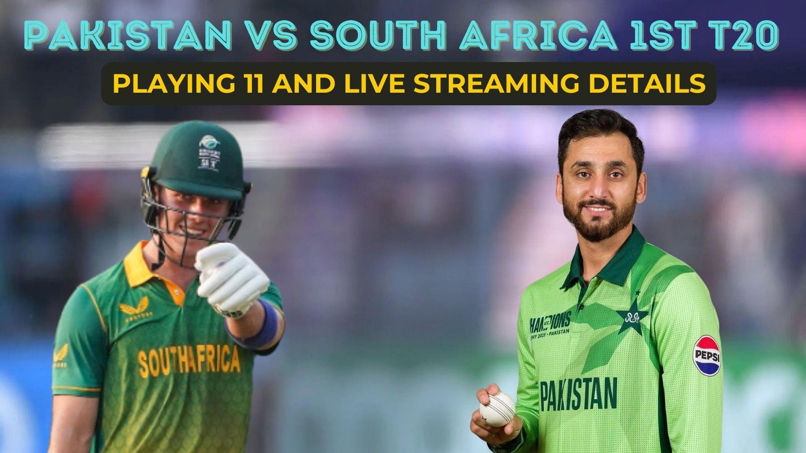 South Africa vs Pakistan T20I 2025