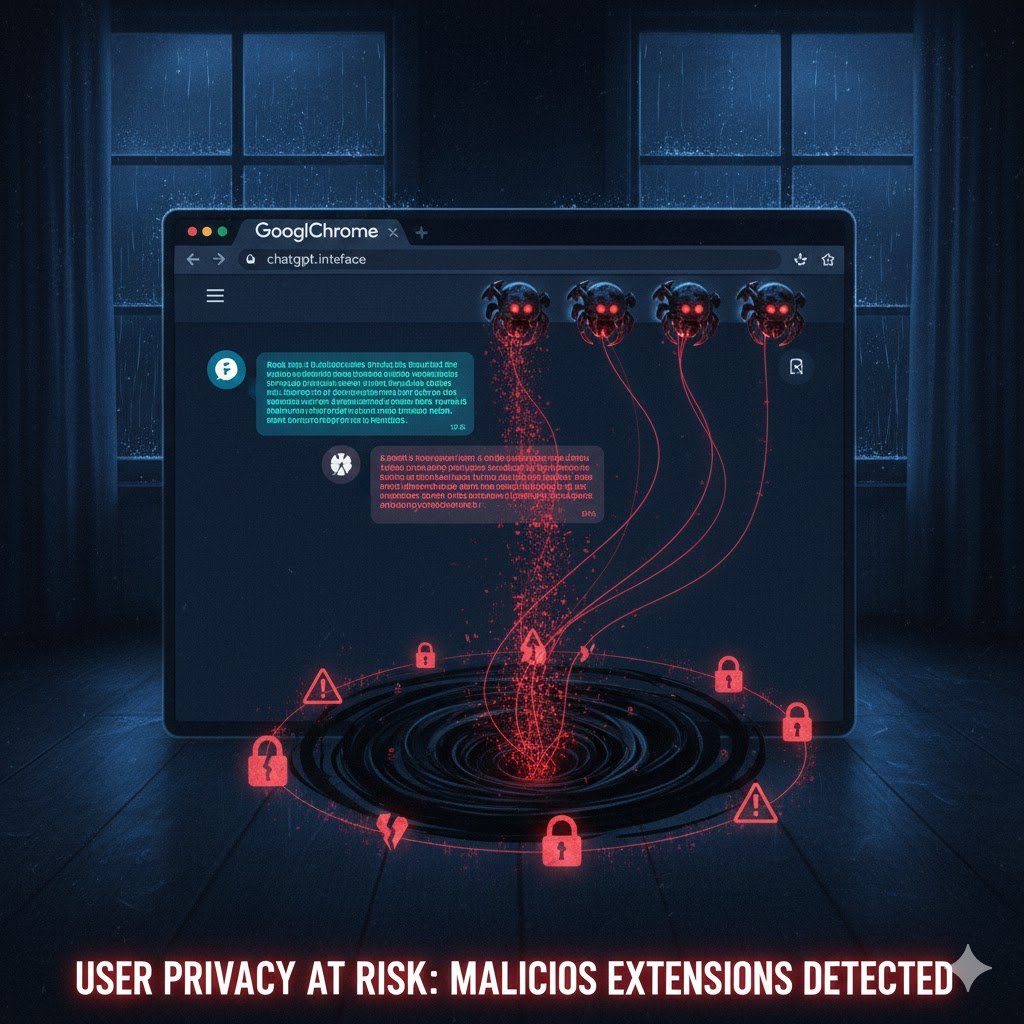 Chrome extensions steal ChatGPT data and secretly leak private AI conversations