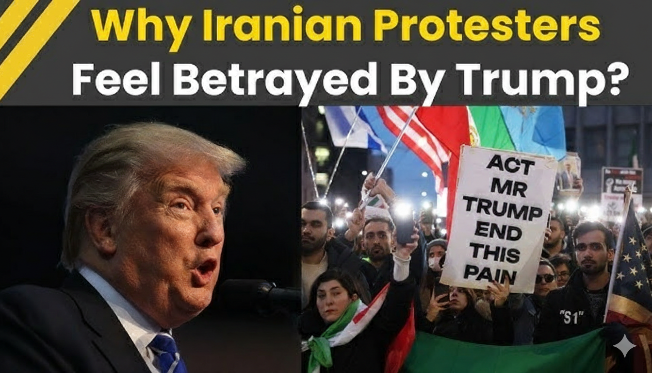 Betrayed Iranian protesters marching during Iran protests 2026