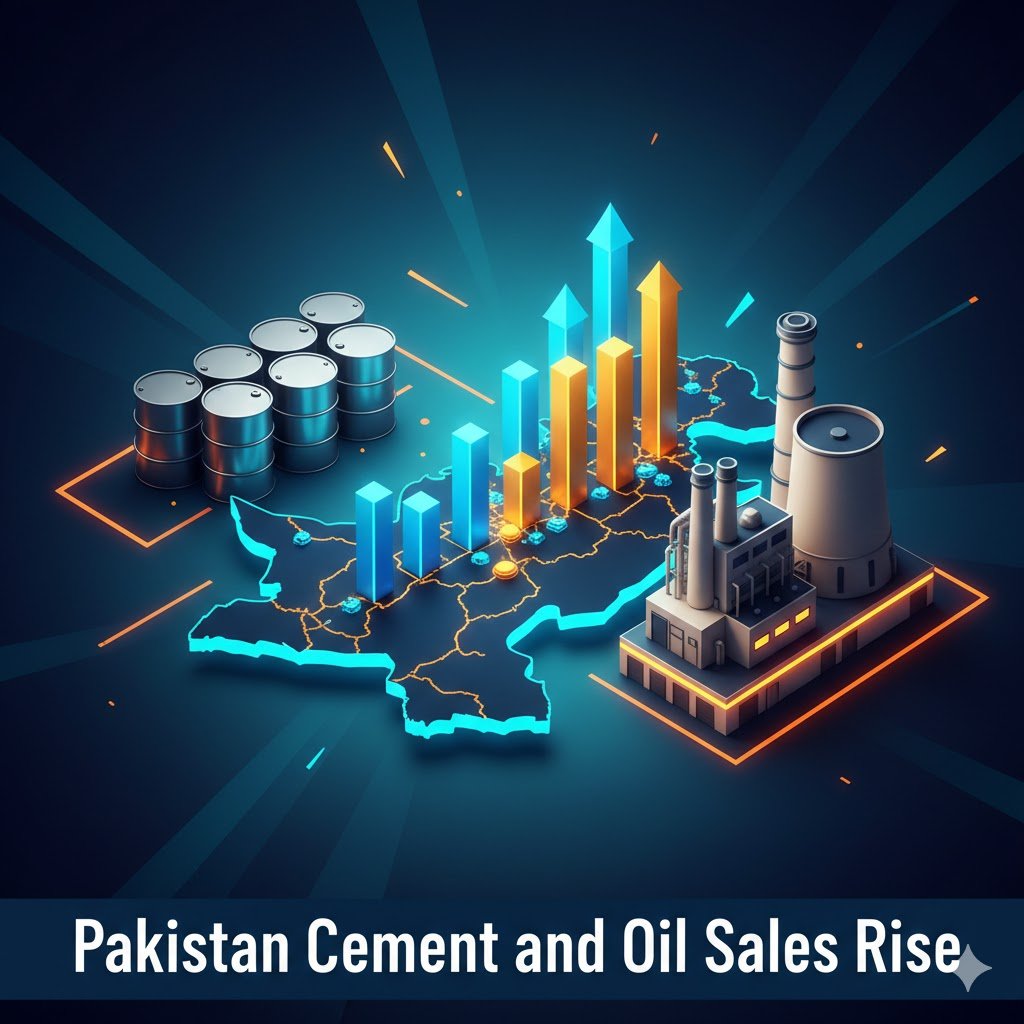 Pakistan Cement and Oil Sales Rise