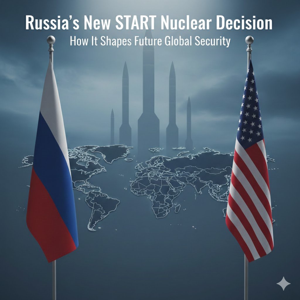 Russia’s New START nuclear decision and its impact on global security.