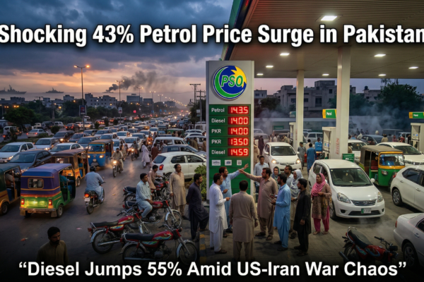 Shocking 43% petrol price surge in Pakistan as diesel jumps 55% amid US-Iran war chaos