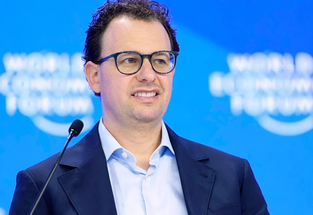 Anthropic CEO Dario Amodei speaking at a tech conference about AI growth being too hard to handle