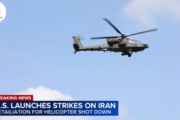 US strikes on Iran for retaliation after helicopter shot down
