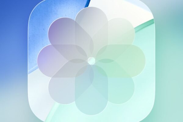 Apple Photos Slideshow Maker interface in iOS 27 showing customizable slideshow creation with music, transitions, and video export features on iPhone