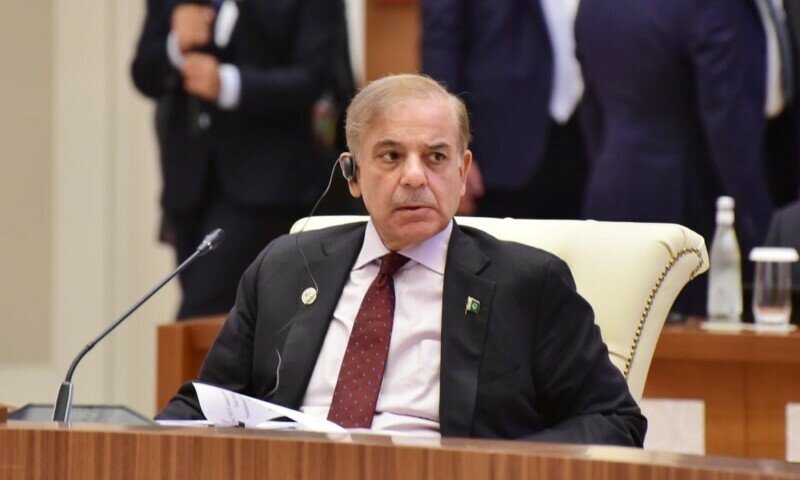 PM Shehbaz Sharif at SCO Summit discussing regional peace and cooperation