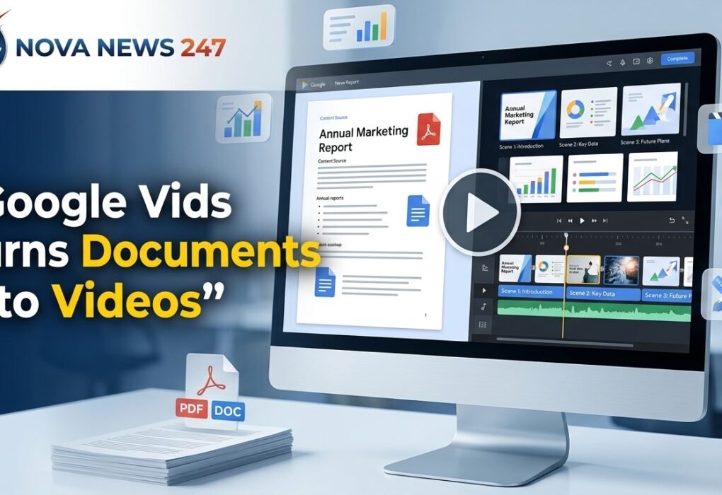 Google Vids turns documents into videos