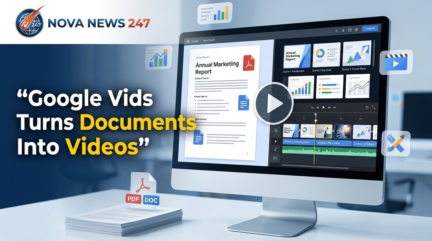 Google Vids turns documents into videos