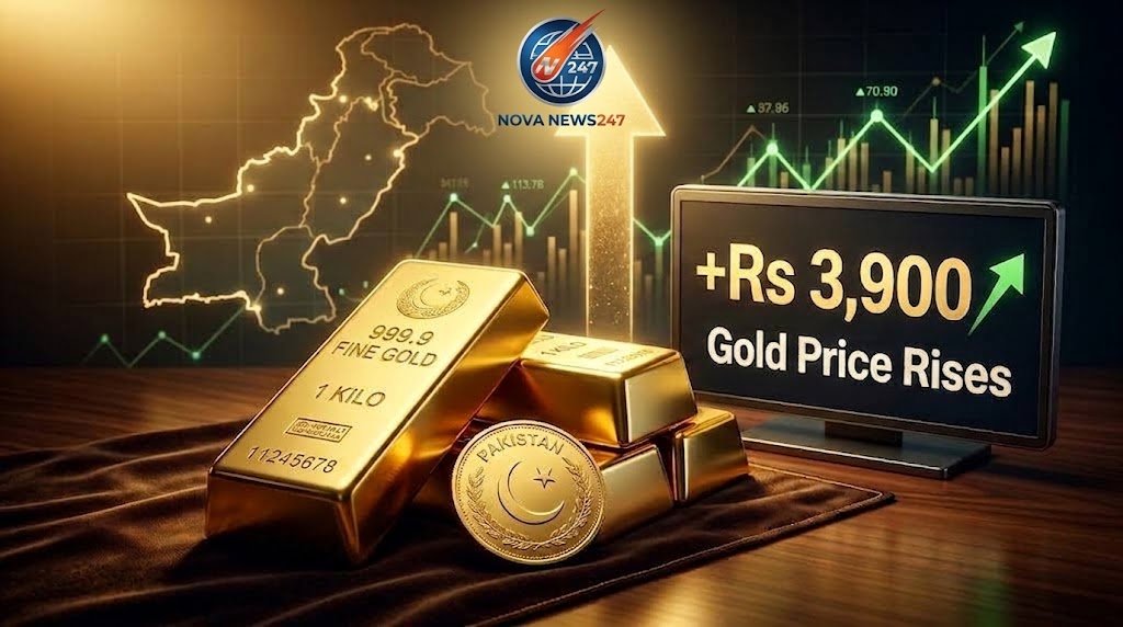 Gold prices in Pakistan rise by Rs3,900 to Rs469,136 per tola