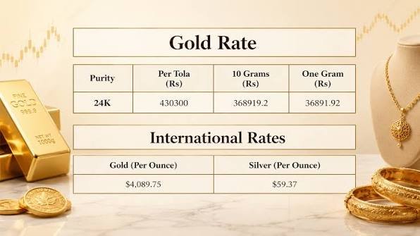 Gold price in Pakistan latest gold rates and market updates